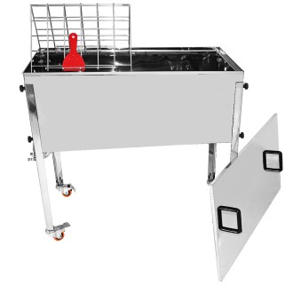 Fedőző asztal Mellarius MaxiLine fedéllel - 100 cm