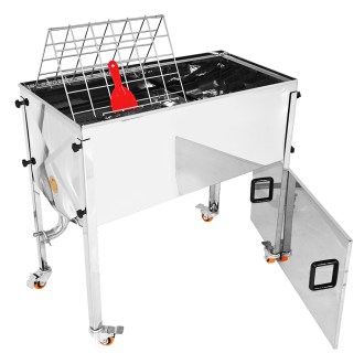 Fedőző asztal Mellarius MaxiLine fedéllel - 100 cm