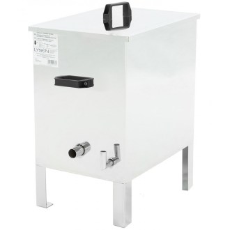 Lysoň viaszolvasztó gázégővel - rozsdamentes - kisebb