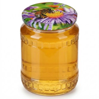 Tető a TO 82 üvegre - Lila virág - HO19