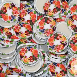 Befőző kupak TO 82 üveghez - RTS - Fruit 2 - 700 db - teljes doboz