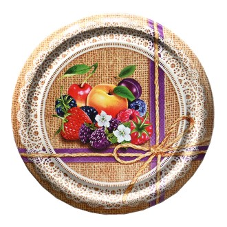Befőző kupak TO 82 üveghez - RTS - Fruit 4 - 700 db - teljes doboz