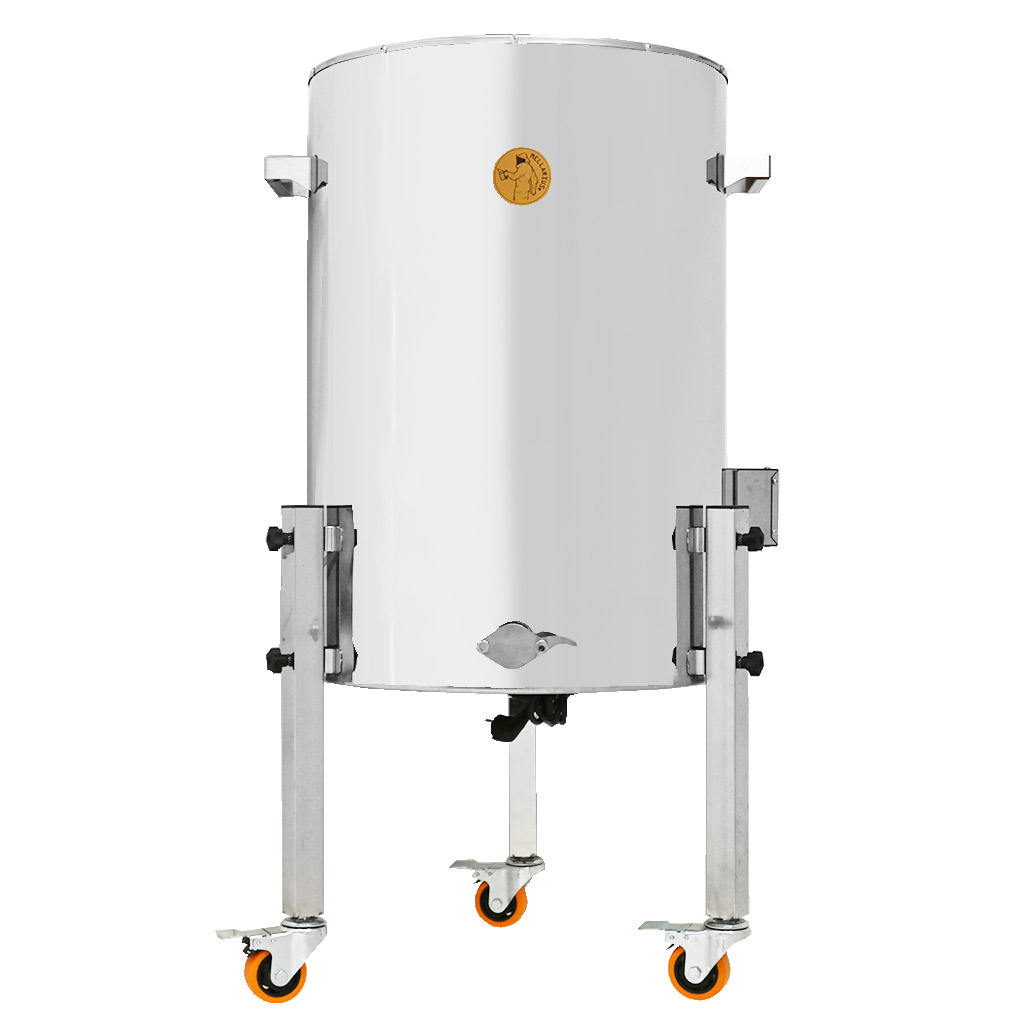 Kristálytalanító mézpergető vödör fűtéssel Mellarius MaxiLine 230 V - 54 liter / 70 kg