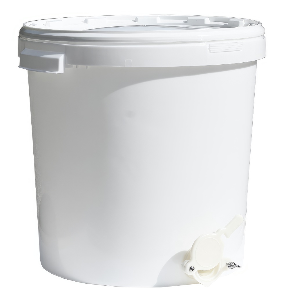 Mézpergető edény 40 kg-os csappal - fehér