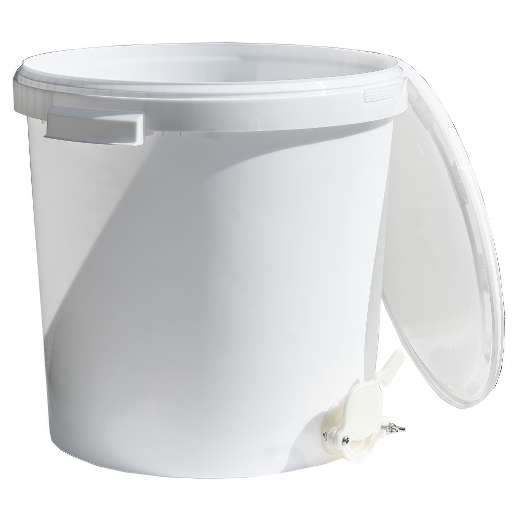 Mézpergető edény 40 kg-os csappal - fehér