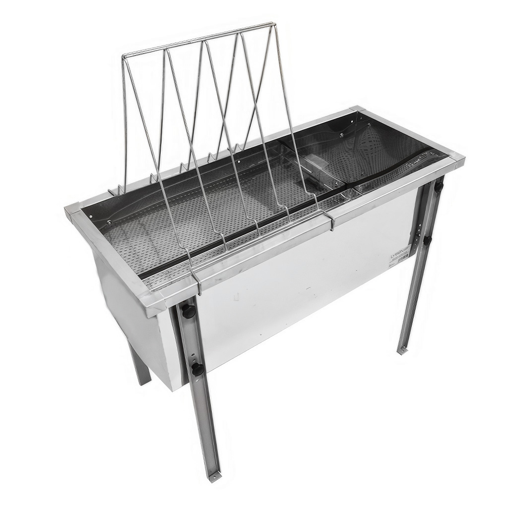 Mézes keret fedelező asztal Lysoň Optima - rozsdamentes acél kád - P 75 cm 39 x 24