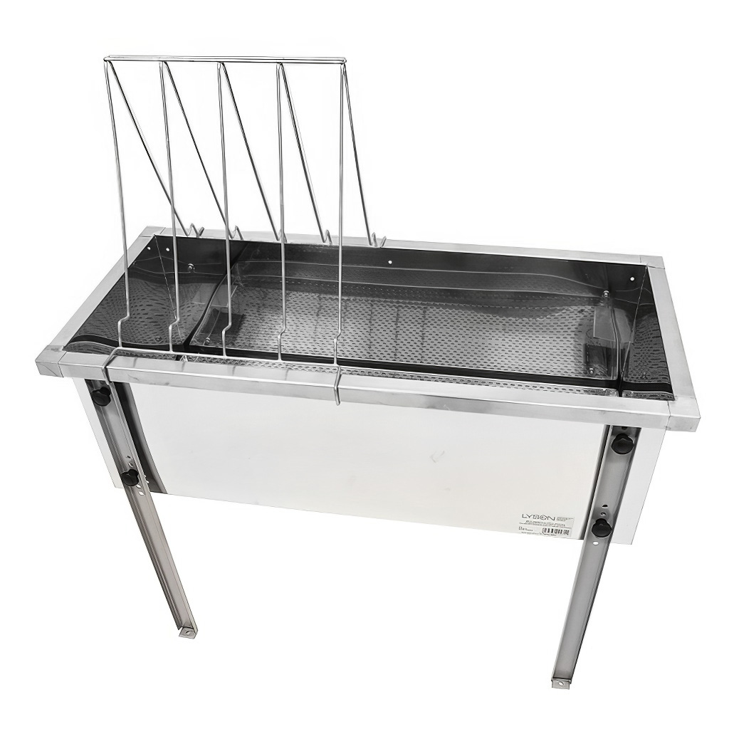Mézes keret fedelező asztal Lysoň Optima - rozsdamentes acél kád - P 75 cm 39 x 24
