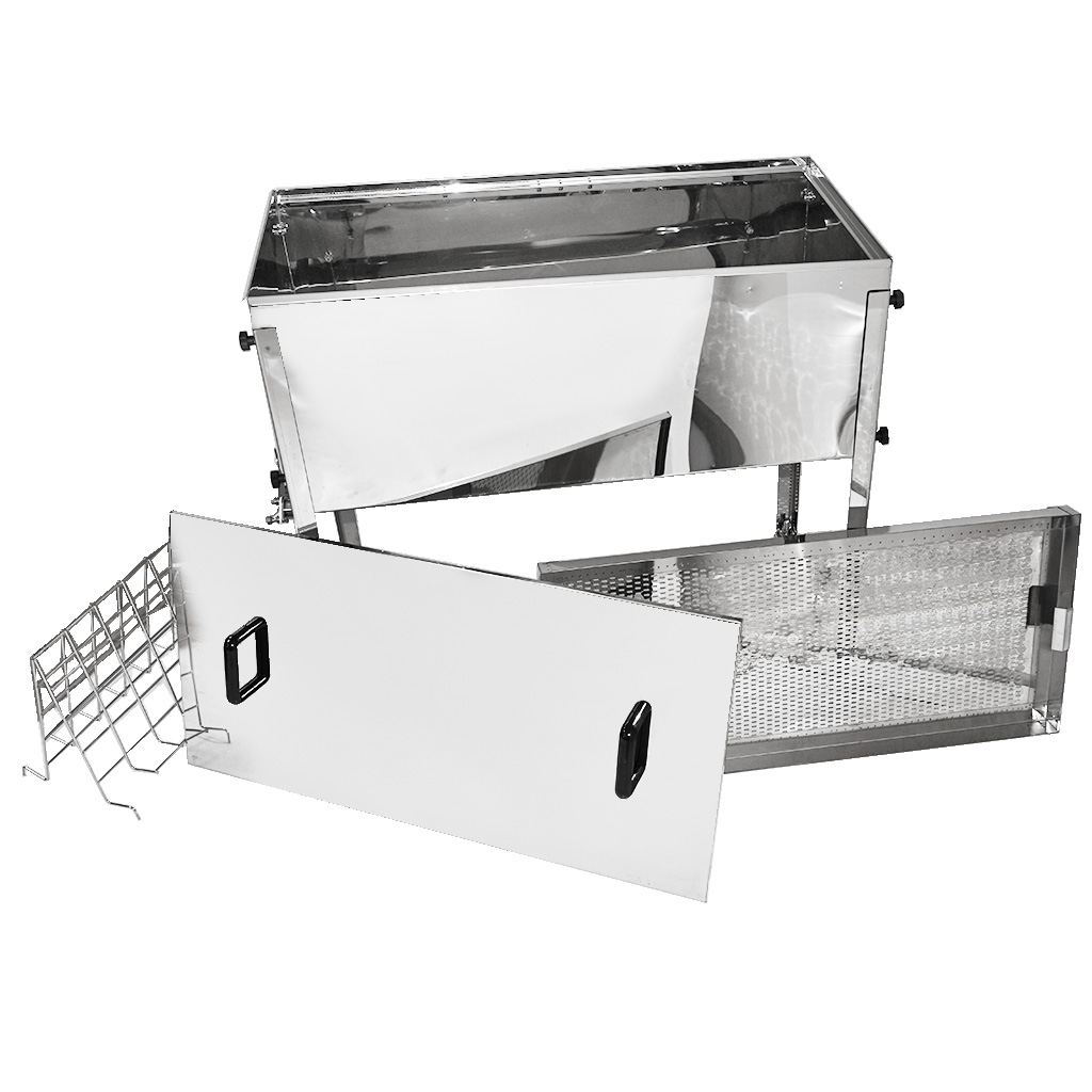 Fedőző asztal Mellarius MaxiLine fedéllel - 100 cm