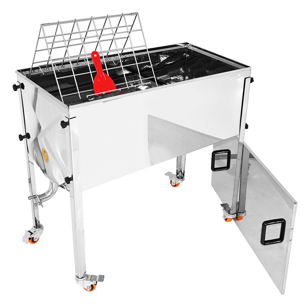 Fedőző asztal Mellarius MaxiLine fedéllel - 100 cm