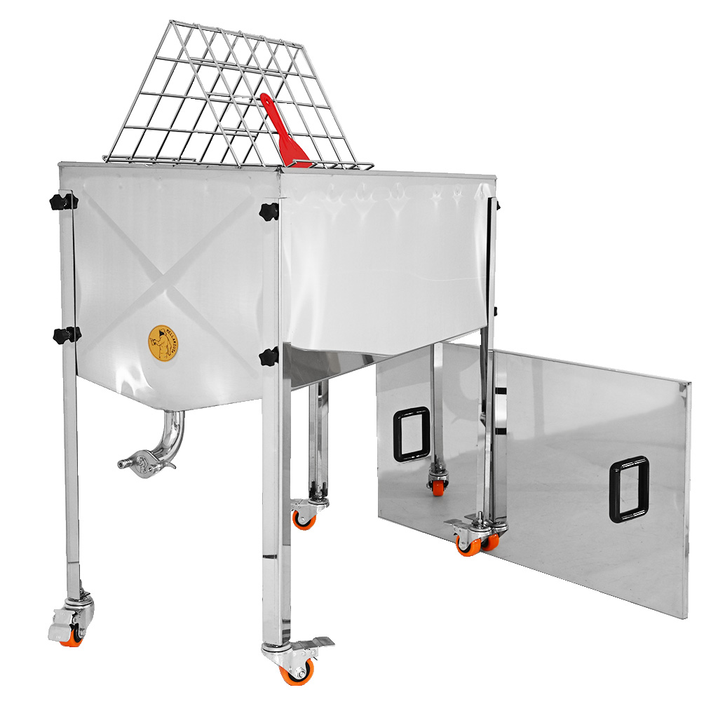 Fedőző asztal Mellarius MaxiLine fedéllel - 100 cm