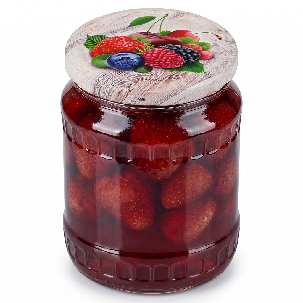 Befőző kupak TO 82 üveghez - RTS - Fruit 6 - 700 db - teljes doboz
