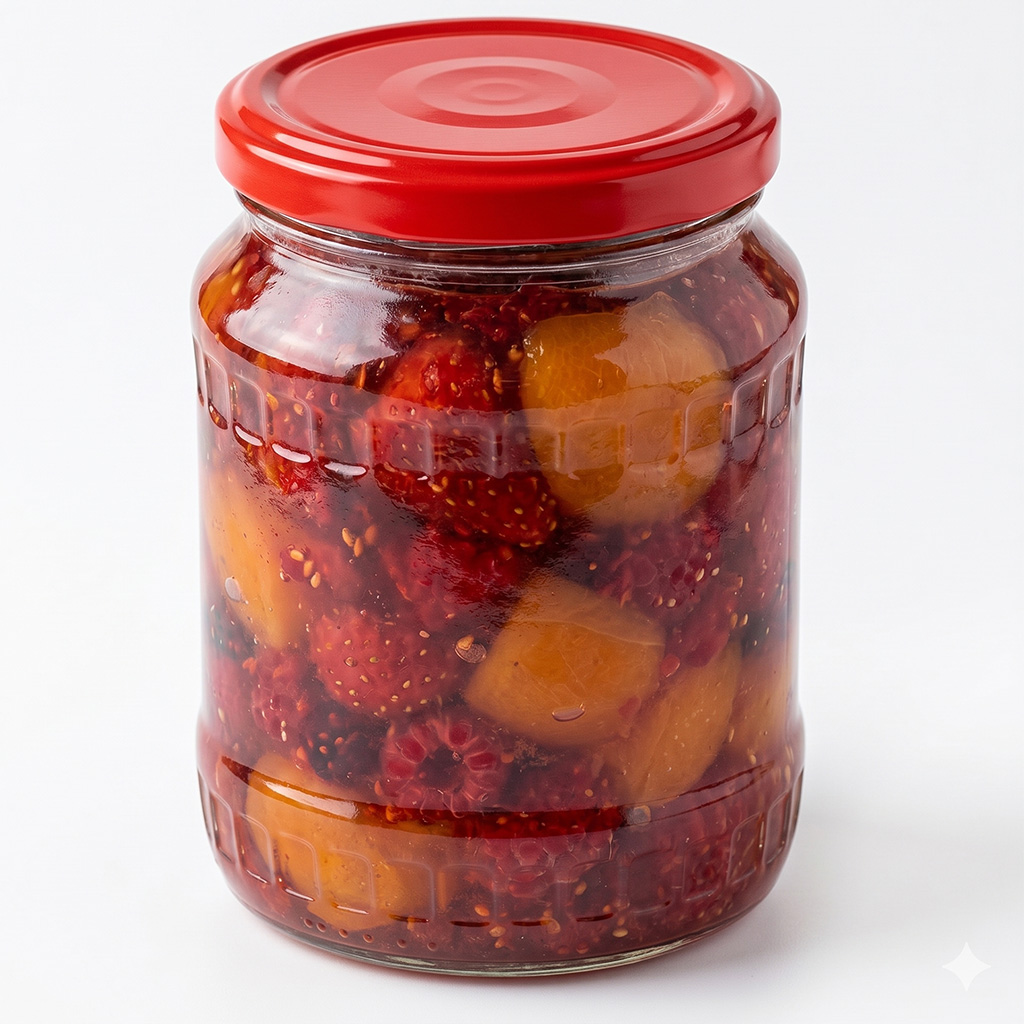 Befőző csavaros tető üvegre TO 82 - RBS - piros - 700 db - teljes karton