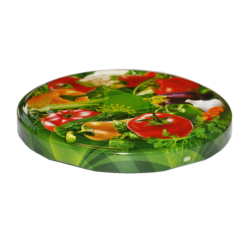 Befőző kupak TO 82 üveghez - RTS - Zöldség 2 - 700 db - teljes karton