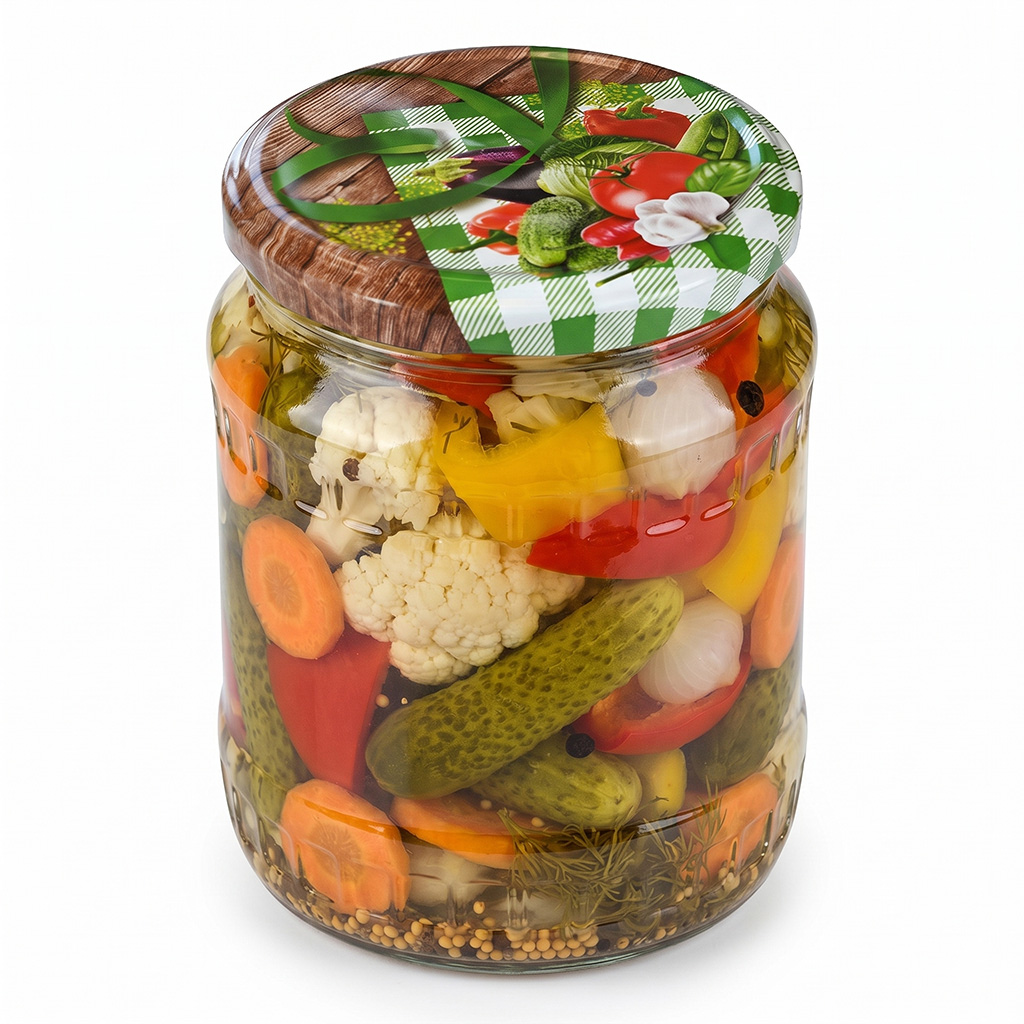 Befőző kupak TO 82 üveghez - RTS - Zöldség 3 - 700 db - teljes doboz