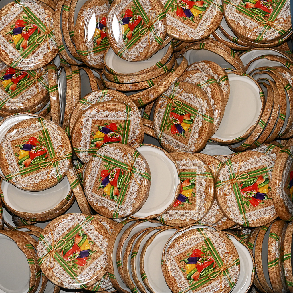 Befőző kupak TO 82 üveghez - RTS - Zöldség 4 - 700 db - teljes doboz